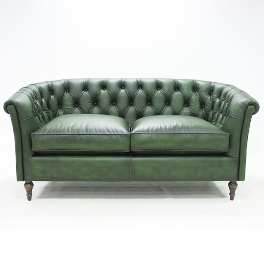 sofá piel verde Class