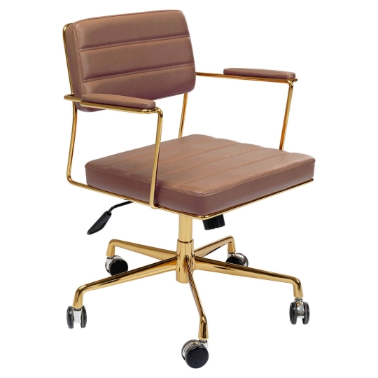 silla de oficina dorada Dottore