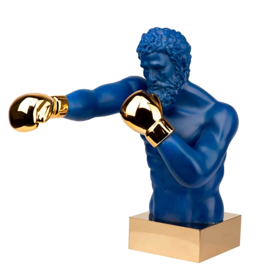 Figura boxeador azul