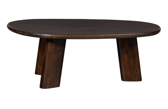 mesa de centro de madera de mango roundly