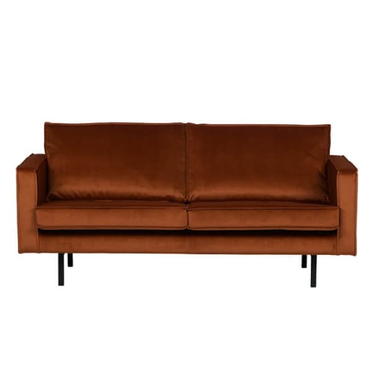 sofá terciopelo marrón Rodeo