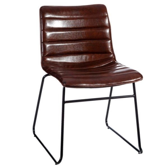 silla estilo industrial marrón oscuro Salamanca