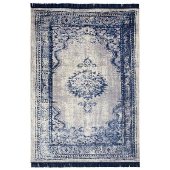 alfombra azul con flecos Marvel