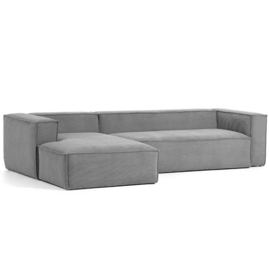 Sofá Blok Chaise Longue pana gris