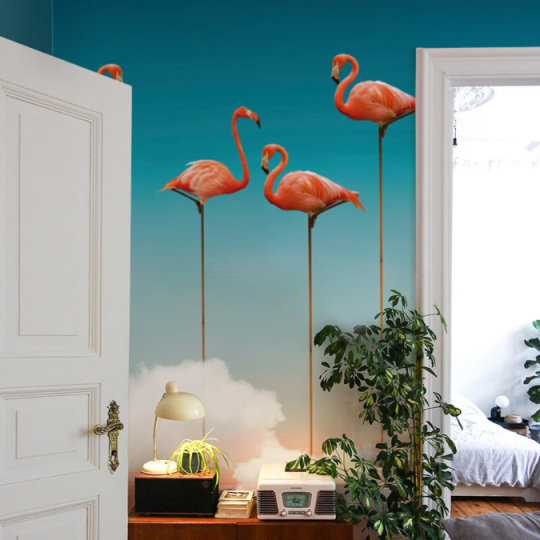 Mural Flamingo