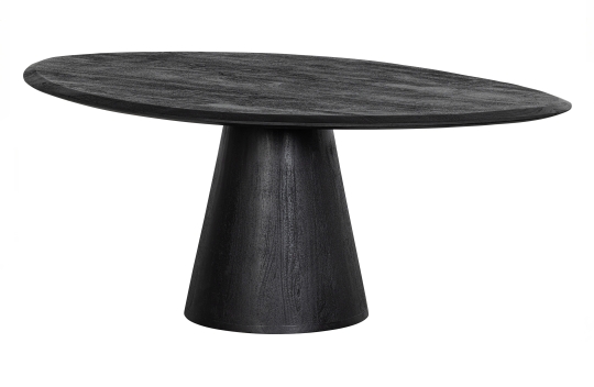 mesa de centro posture oval madera de mango