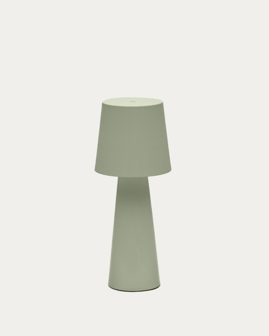 Lámpara de mesa grande de exterior Arenys verde claro