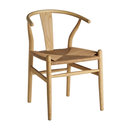 silla wishbone madera estilo oriental