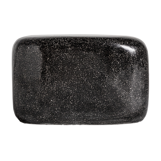Taburete Juns de piedra negra de VICAL home.

