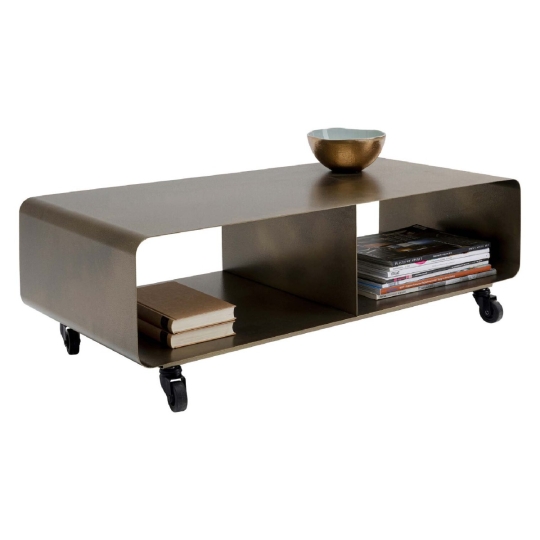 Cómoda Baja Lounge M Mobil Bronce 90x30 Kare Design
