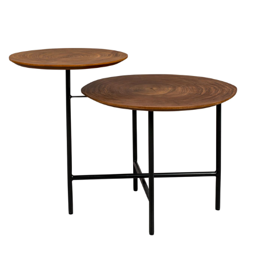 Mesa auxiliar Mathison Dutchbone madera nogal