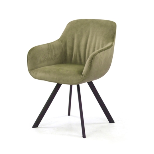 sillón velrous verde topo plm design