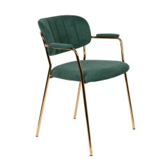 Silla Jolien brazos verde oscuro