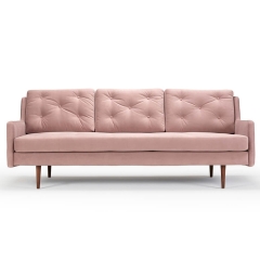 sofá terciopelo rosa Holme