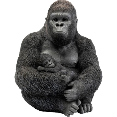 Figura Decorativa Gorilla Family
