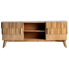 Mueble T.V. Plissé natural