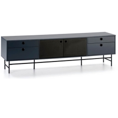 Mueble Tv Punto negro-azul