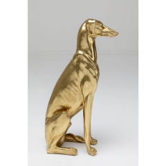 Figura perro Greyhound Bruno oro