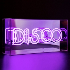 Caja de neón Disco