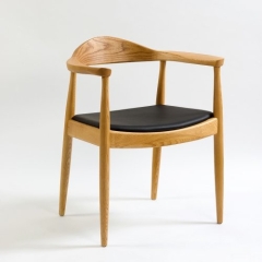 silla madera fresno natural brazos