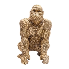 Figura deco Gorilla gold