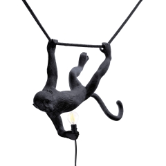 Lámpara Monkey Swing Seletti negra