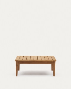 Mesa de centro Portitxol de madera maciza de teca 80 x 80 cm