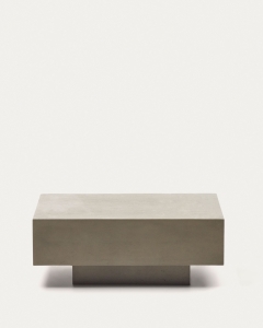 Mesa de centro Rustella de cemento 80 x 60 cm