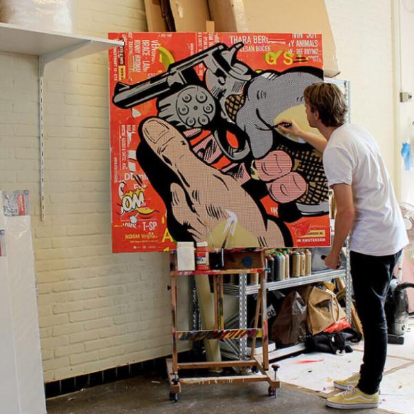 Michiel Folkers, cuadros pop art de influencias callejeras