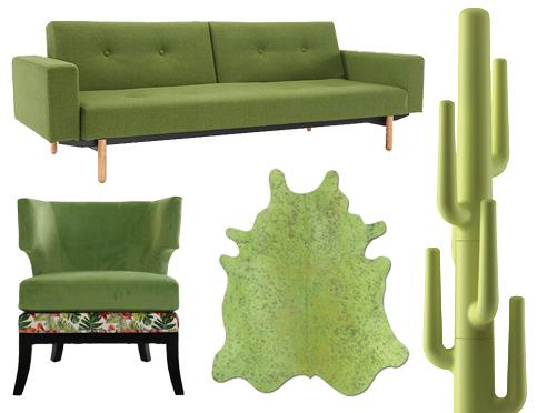 Muebles Greenery: la nueva tendencia de color