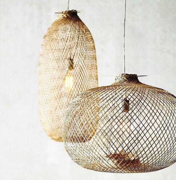Lámparas de bambú, el estilo tropical entra en tu hogar