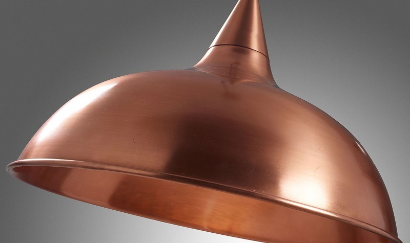 lámpara industrial cobre