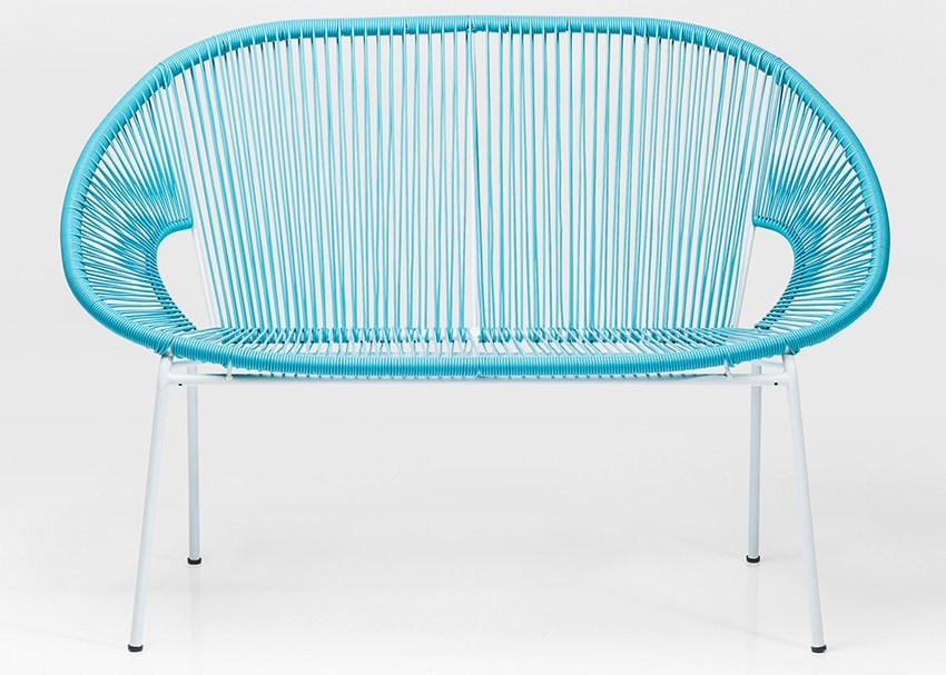 banco azul spaguetti Kare Design banco azul spagutti