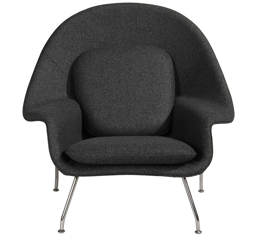 sillon el amor está en el aire butaca-womb-gris