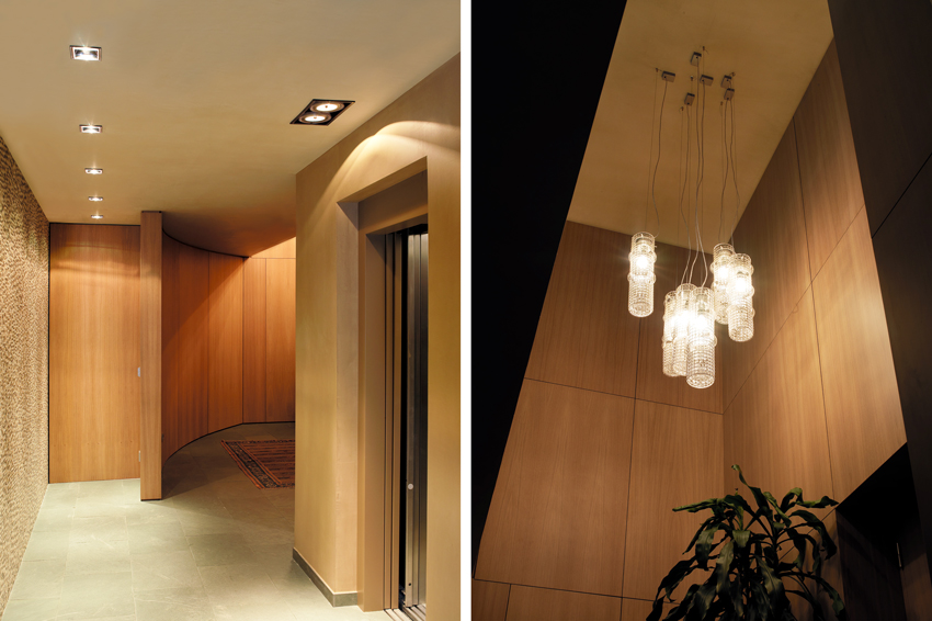 Iluminación en vivienda unifamiliar. Stefano Colli, diseño de interiores