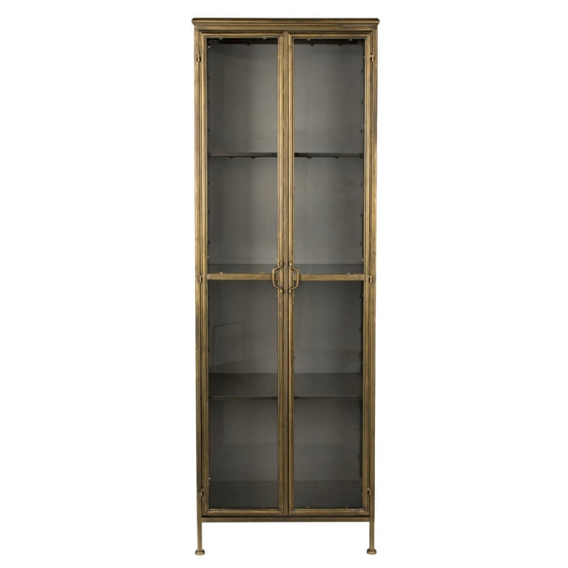 Muebles de diseño: vitrina en dorado y negro