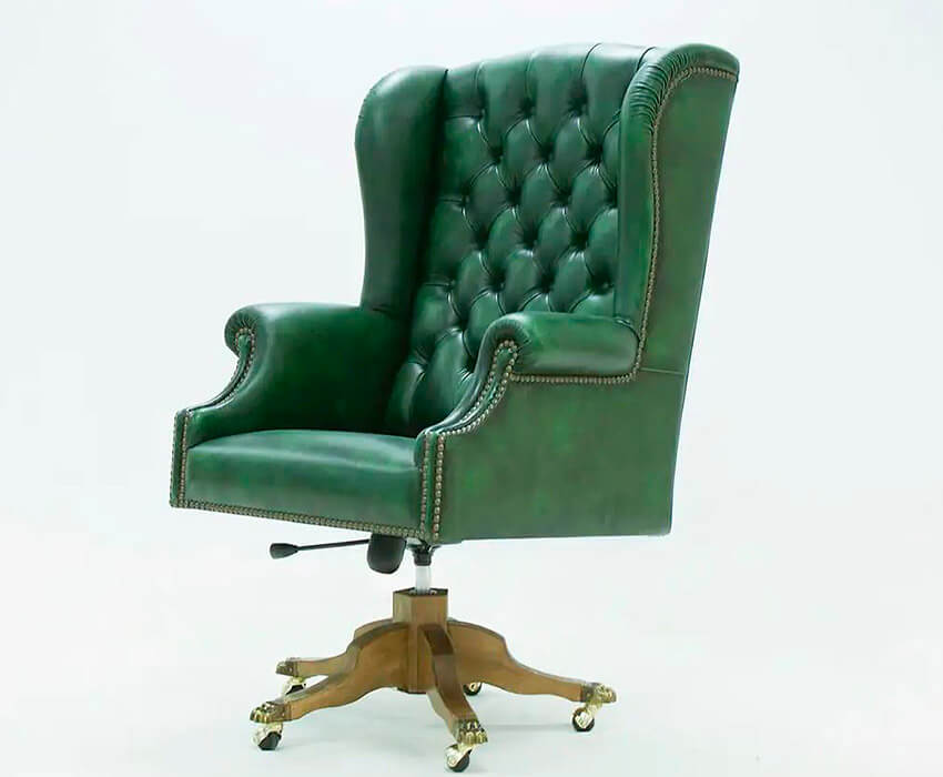 SILLON-DESPACHO-PIEL-VERDE