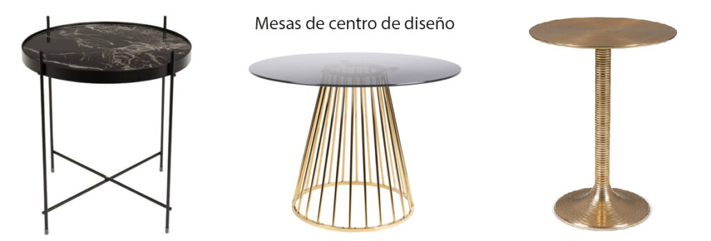 Muebles de diseño: mesas de centro.