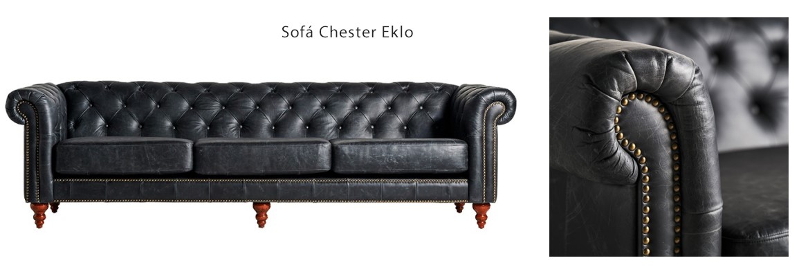 Sofá de diseño modelo Chester Eklo
